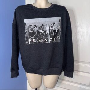 Friends TV Series Gray Graphic Sweater size Large